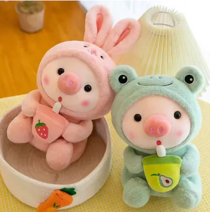 Milk Tea Plush Pig Toy