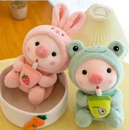 Milk Tea Plush Pig Toy