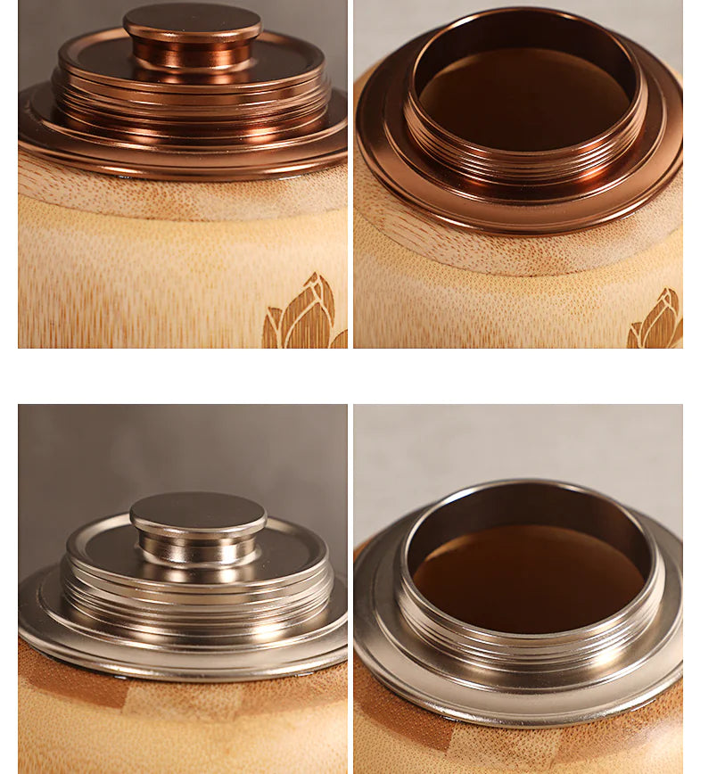 Bamboo Tea Canister and Tea Awakening Box