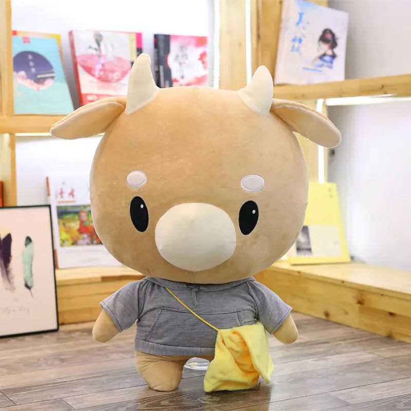 Plush Cow Doll - Stuffed Toy Figure