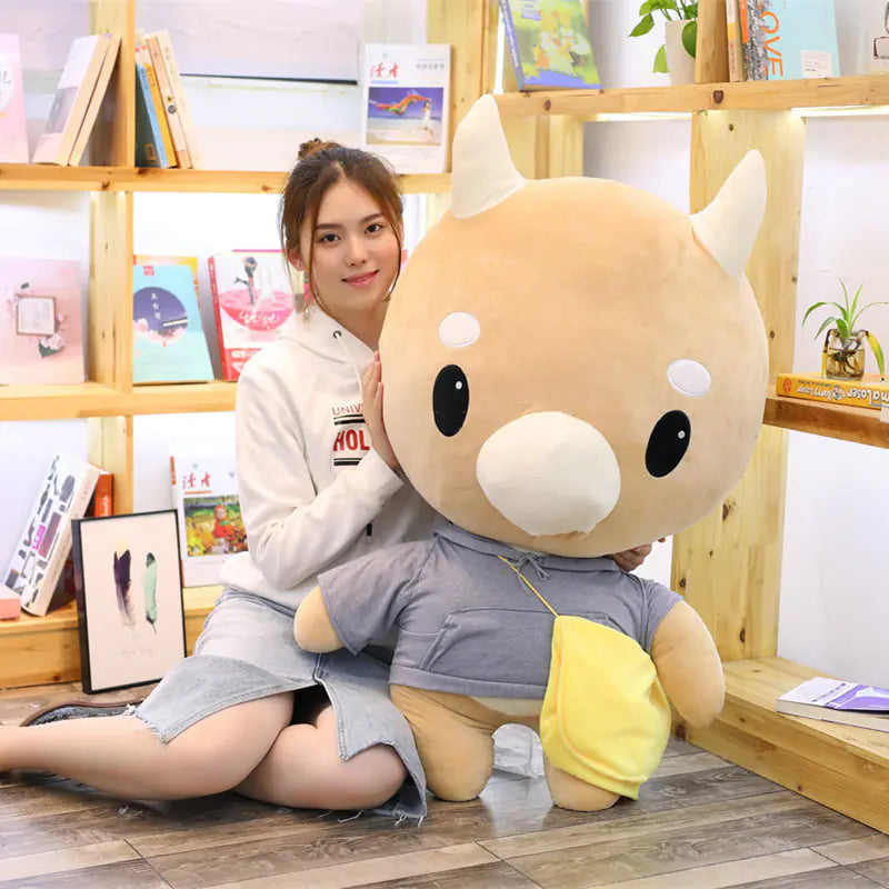 Plush Cow Doll - Stuffed Toy Figure