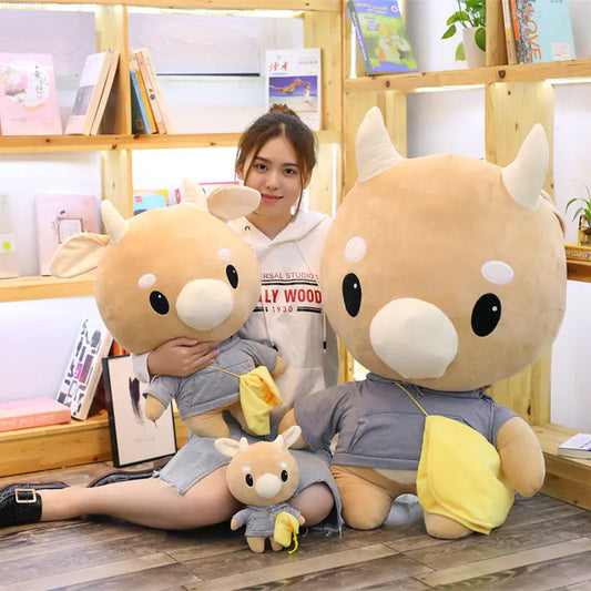 Plush Cow Doll - Stuffed Toy Figure