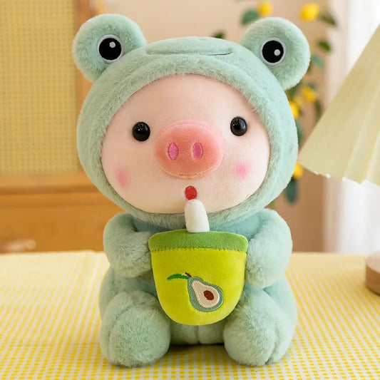 Milk Tea Plush Pig Toy