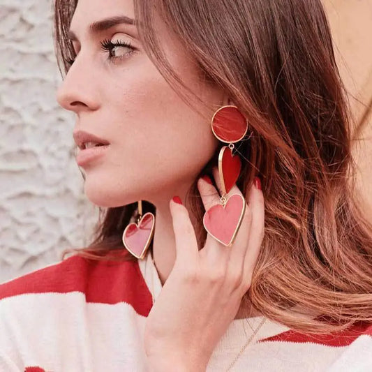 Red Heart Earrings