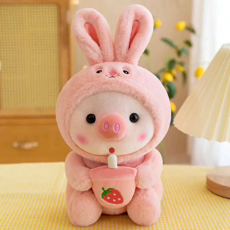 Milk Tea Plush Pig Toy