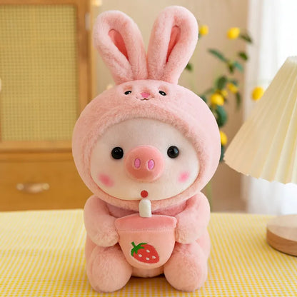 Milk Tea Plush Pig Toy