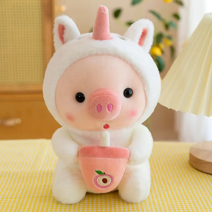 Milk Tea Plush Pig Toy