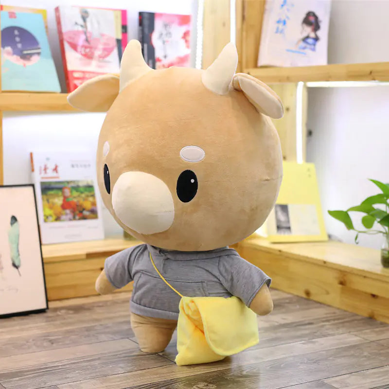 Plush Cow Doll - Stuffed Toy Figure
